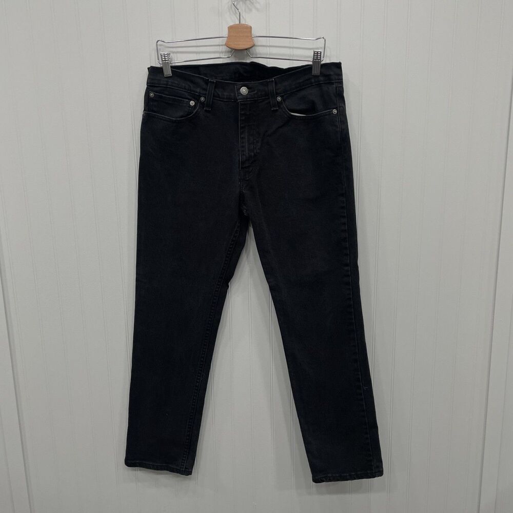 Levi's 511 Men's W34 x L30 Black Slim Straight Skinny Denim Jeans